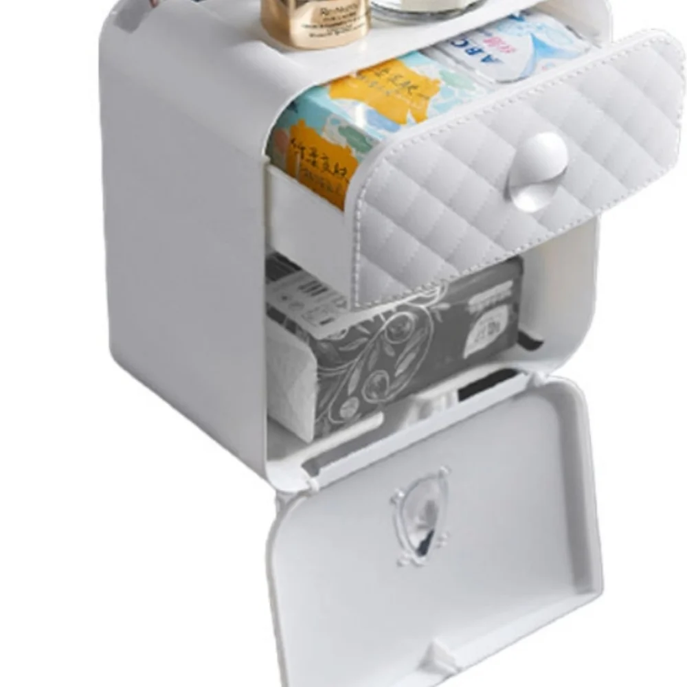 Storage organizer toilet paper holder